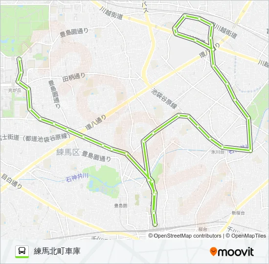 練馬03-4 バスの路線図