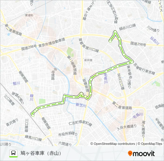 西川04-2 Bus Line Map