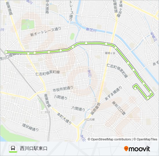 西川05-3 Bus Line Map