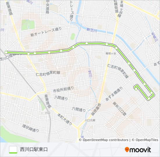 西川05-3 bus Line Map