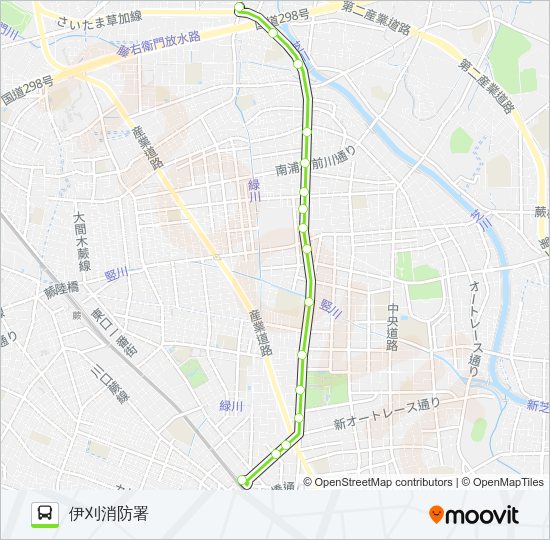 西川07-2 Bus Line Map