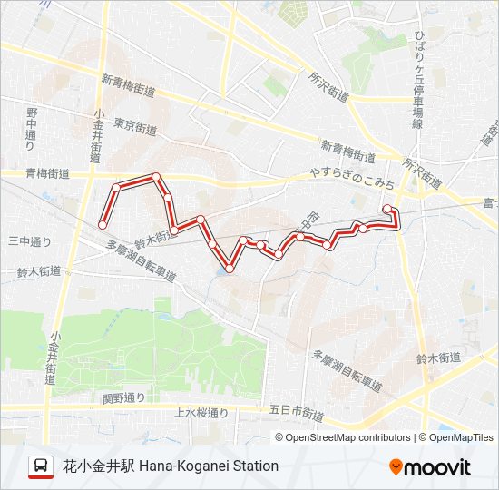 はなバス南  Line Map