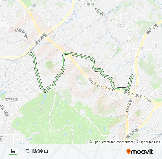 旭1 の路線図