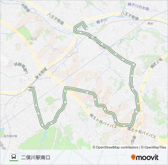 旭1 bus Line Map