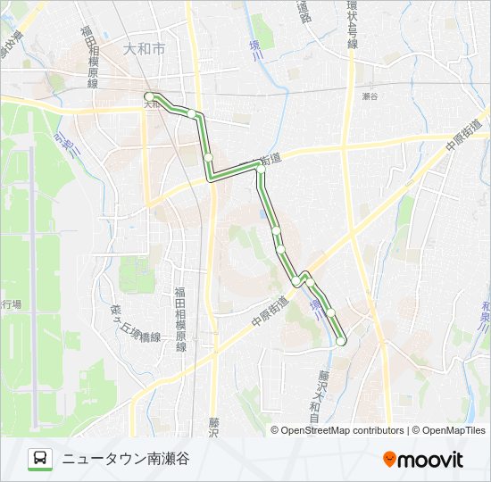 綾1 バスの路線図