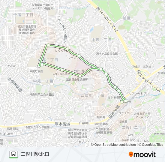 旭23 bus Line Map