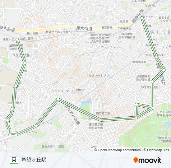 旭26 バスの路線図