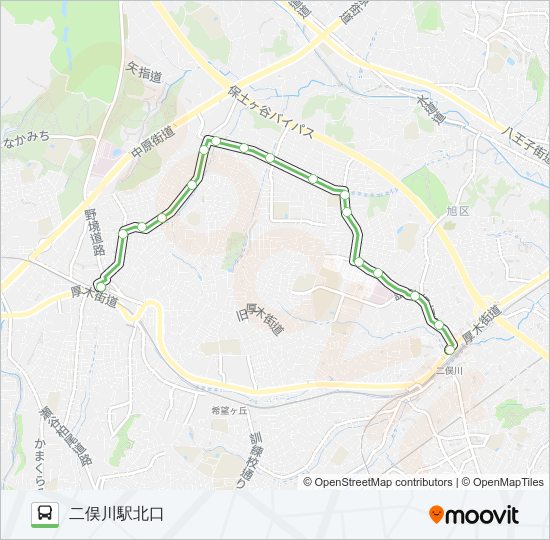 旭32 バスの路線図