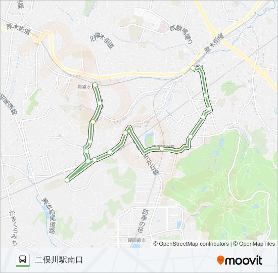 旭89 バスの路線図