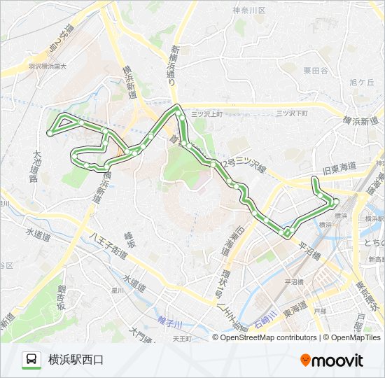 浜10 bus Line Map