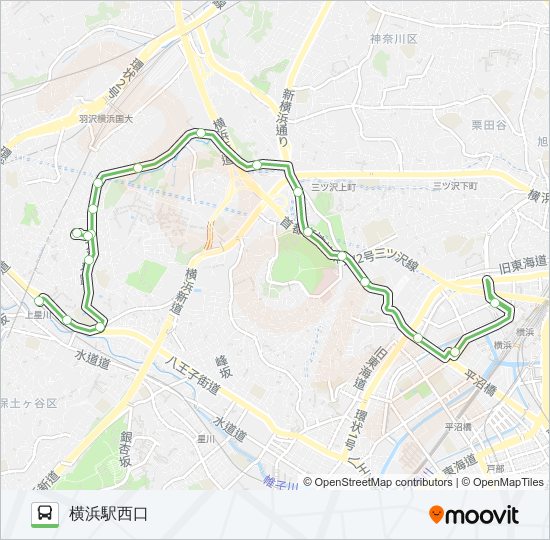 浜11 バスの路線図