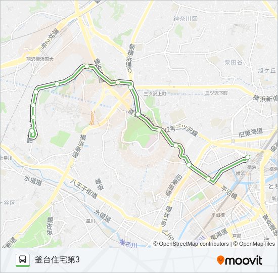 浜11 bus Line Map