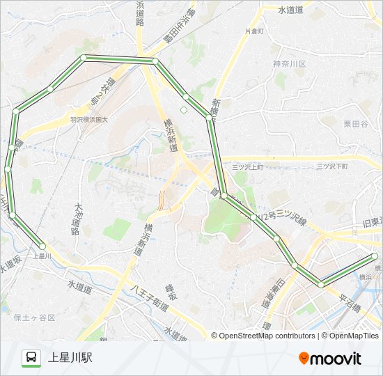 浜13ルート スケジュール 停車地 地図 上星川駅 アップデート済み