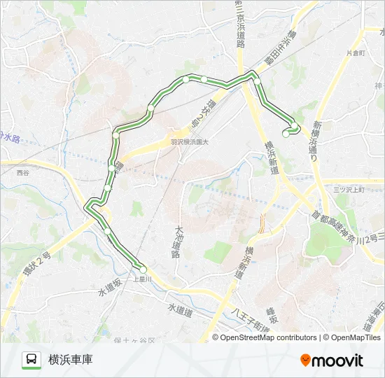 浜13 の路線図