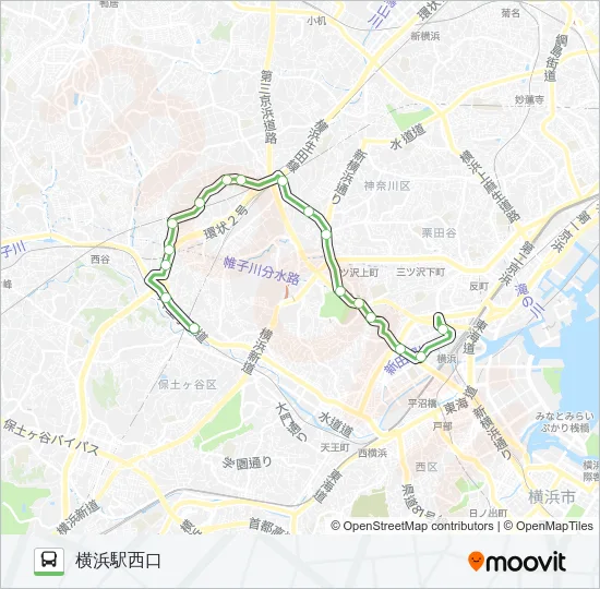 浜13 の路線図