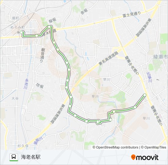 綾12 バスの路線図