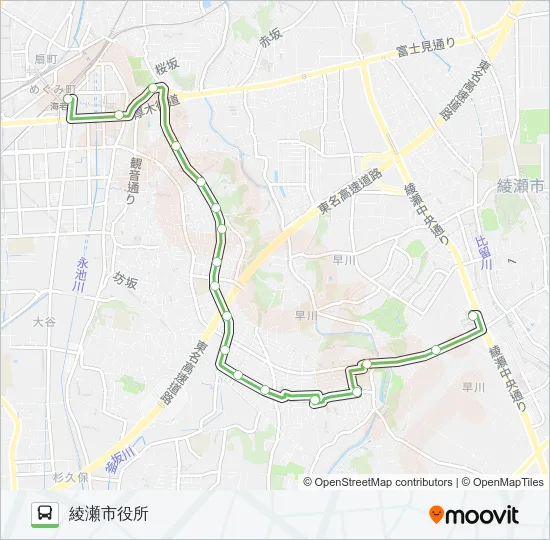 綾12 の路線図