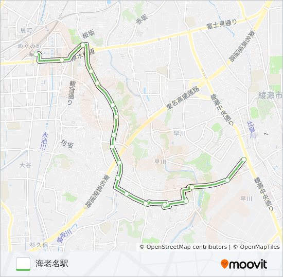 綾12 バスの路線図