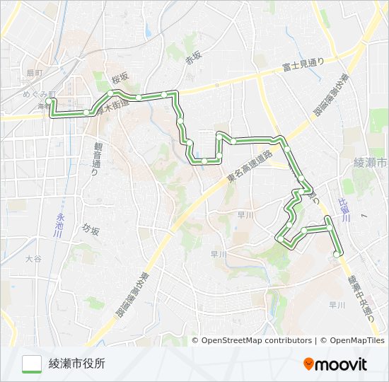 綾41 バスの路線図