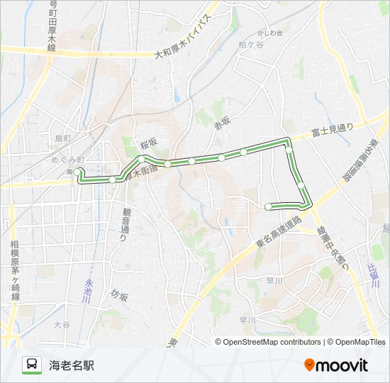 綾53 バスの路線図