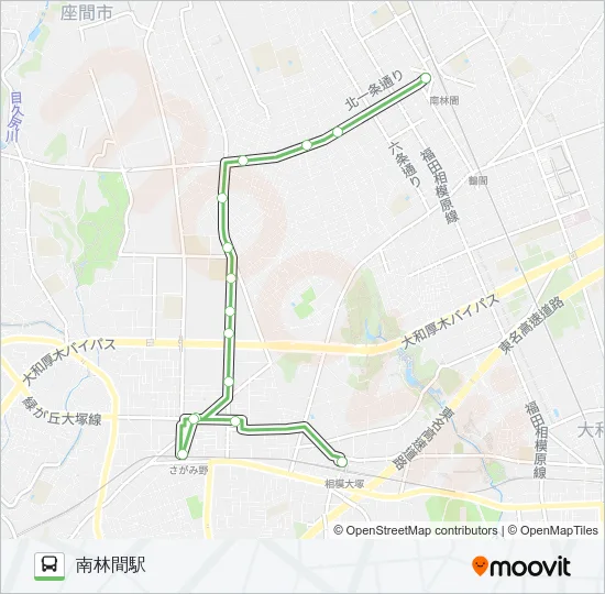 綾75 の路線図