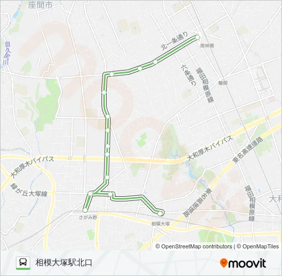 綾75 の路線図