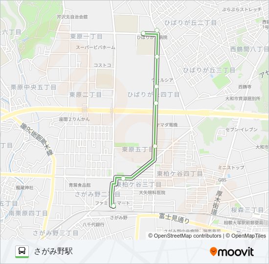 綾75 bus Line Map