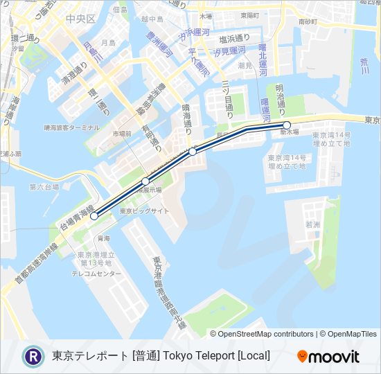 りんかい線 Rinkai Line Route Schedules Stops Maps 東京テレポート 普通 Tokyo Teleport Local Updated