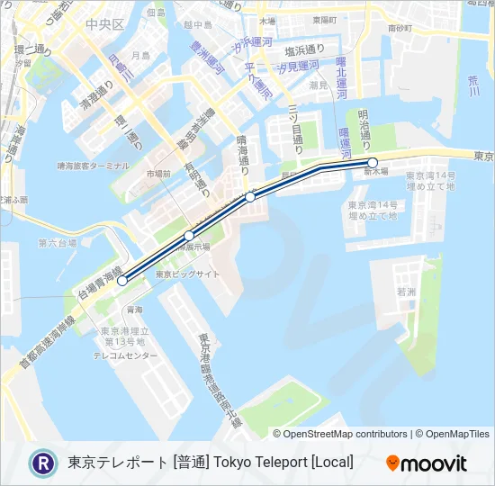 りんかい線 RINKAI LINE  Line Map
