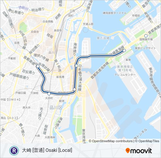 りんかい線 RINKAI LINE  Line Map