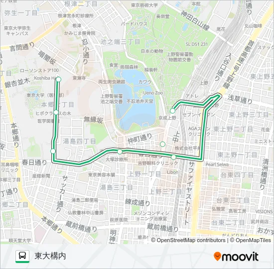 上０１ Bus Line Map