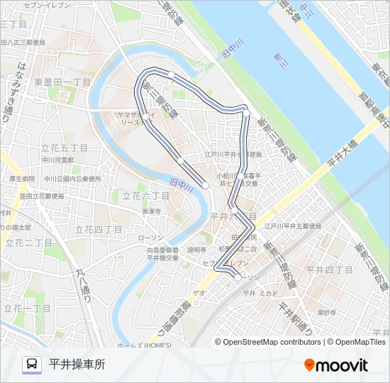 上２３ Bus Line Map