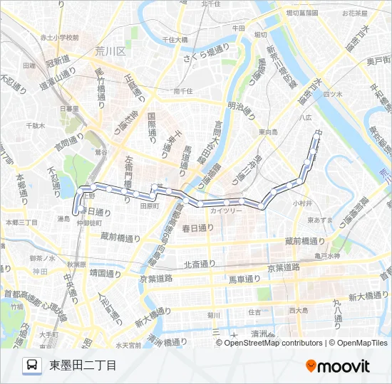 上２３ Bus Line Map