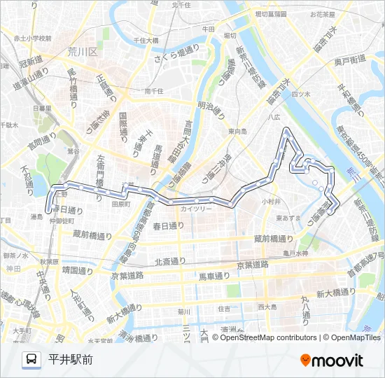 上２３ Bus Line Map