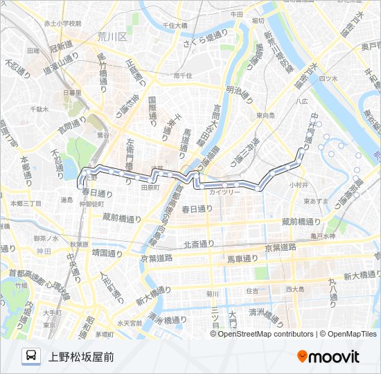 上２３ バスの路線図