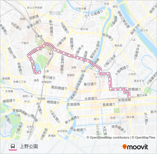 上２６ Bus Line Map