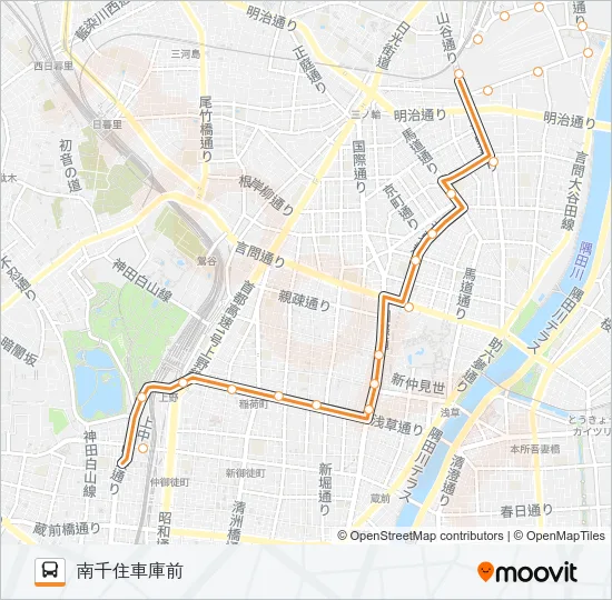 上４６ バスの路線図