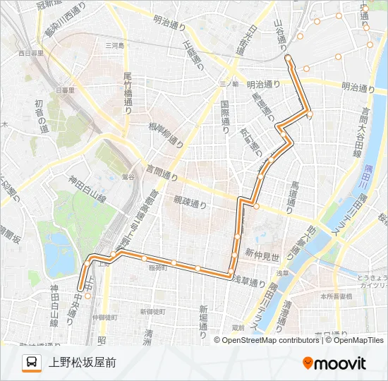 上４６ バスの路線図