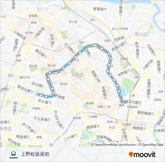 上５８ バスの路線図
