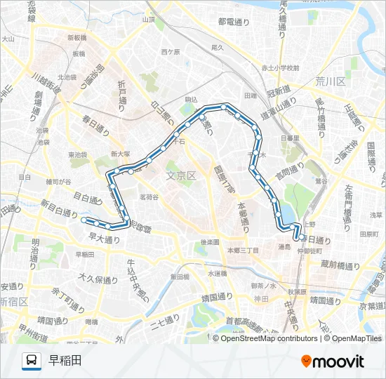 上５８ Bus Line Map