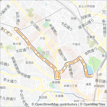 上６０ Bus Line Map
