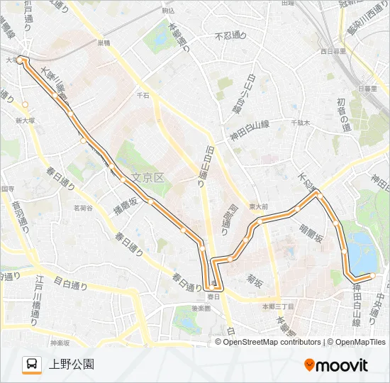 上６０ Bus Line Map