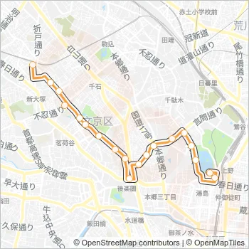 上６０ Bus Line Map