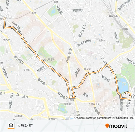 上６０ Bus Line Map