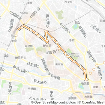 上６０ Bus Line Map