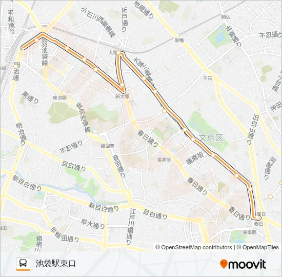 上６０ Bus Line Map