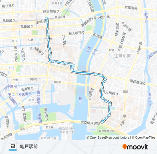 両２８ バスの路線図