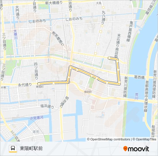 亀２１ バスの路線図