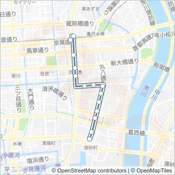 亀２３ Bus Line Map