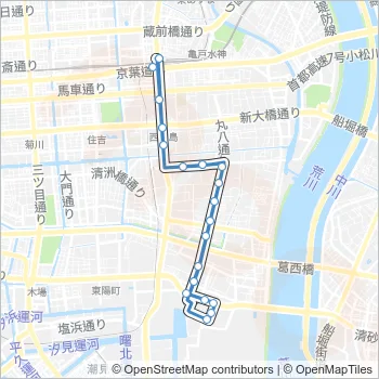 亀２３ Bus Line Map